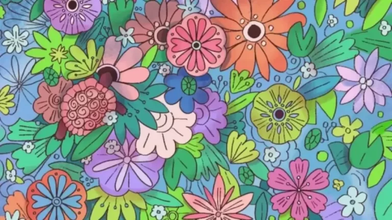 Can You Find The Hidden Tortoise In This Floral Illusion Within 29 Seconds? Explanation And Solution To The Hidden Tortoise Optical Illusion