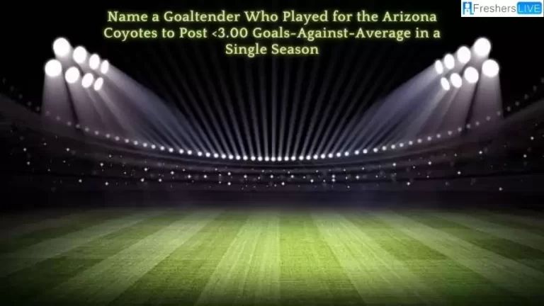 Name a Goaltender Who Played for the Arizona Coyotes to Post 





Check today’s answer for NHL Immaculate Grid  “Name a goaltender who played for the Arizona Coyotes to post