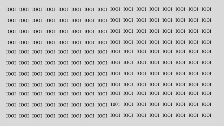 Optical Illusion Eye Test: If You Have Hawk Eyes Find the Number 1001 Among lOOl In 20 Secs