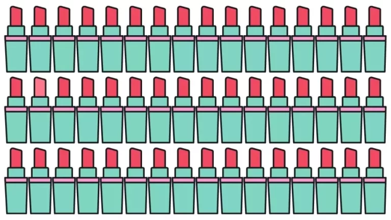 Spot The Odd One Game: Can You Spot The Odd Lipstick In 14 Secs? Brain Teaser