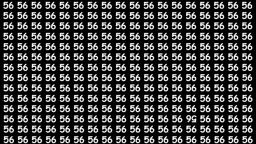 Test Visual Acuity: If you have Eagle Eyes Find the Inverted 56 in 15 Secs