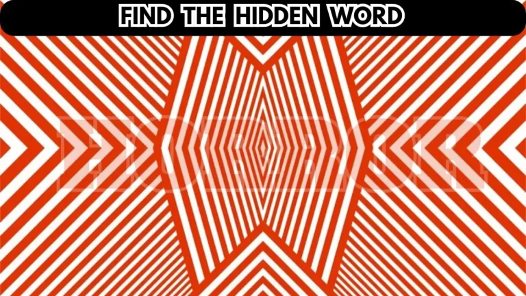 Brain Teaser: Can You Find the Hidden Word in 10 Seconds?