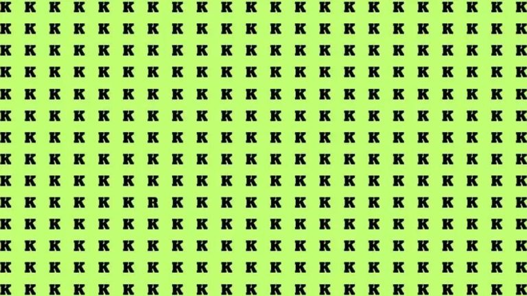 Optical Illusion Brain Test: If you have Eagle Eyes Find the Letter R in 15 Secs