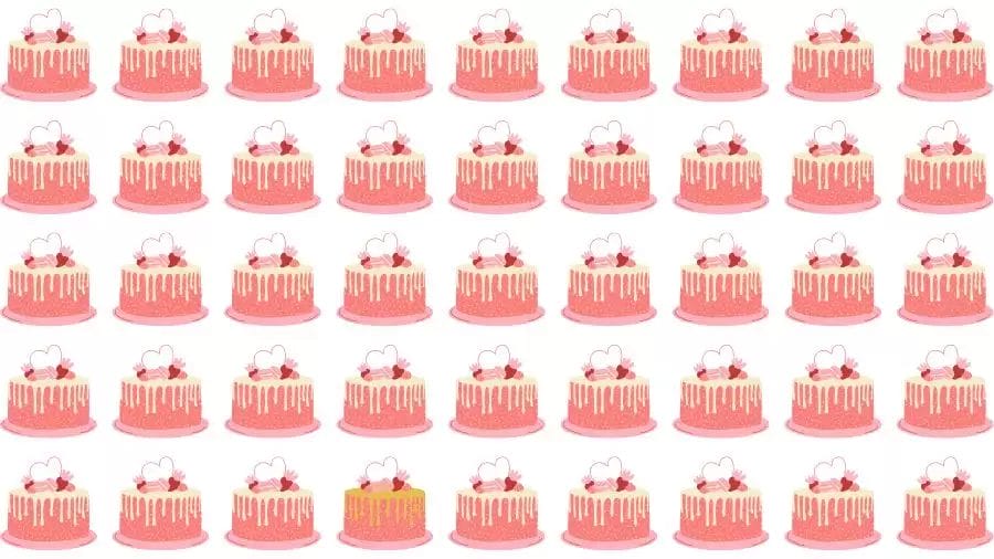 Optical Illusion Challenge: If you have Eagle Eyes find the Odd Cake in 15 Seconds