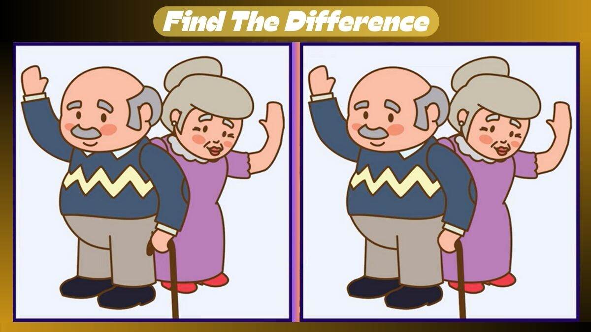 Find 3 Differences In 15 Seconds In This Old Couple Scene