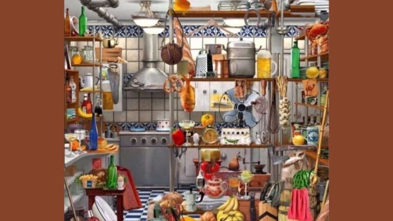 Hidden Object Optical Illusion: Can you find the key in the kitchen in 10 seconds?