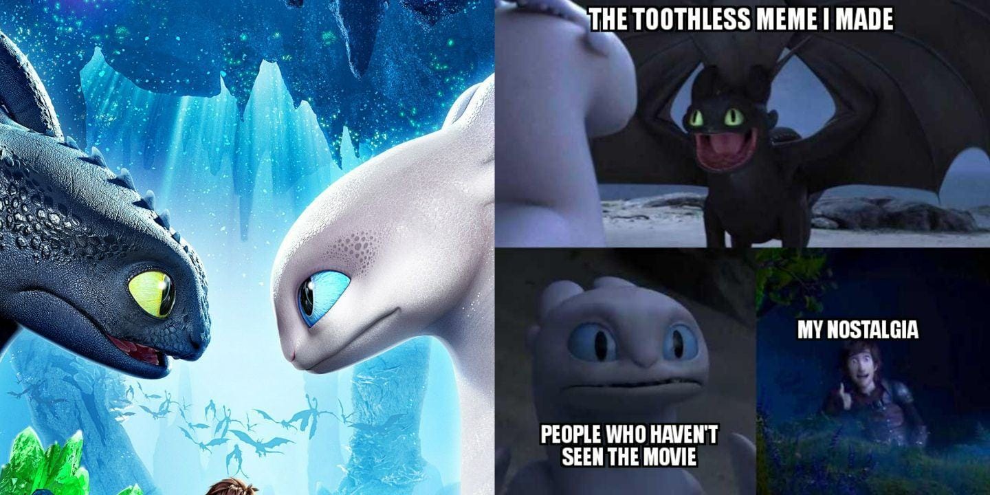 How To Train Your Dragon: 10 Hilarious Uses Of The Toothless Presents Himself Meme