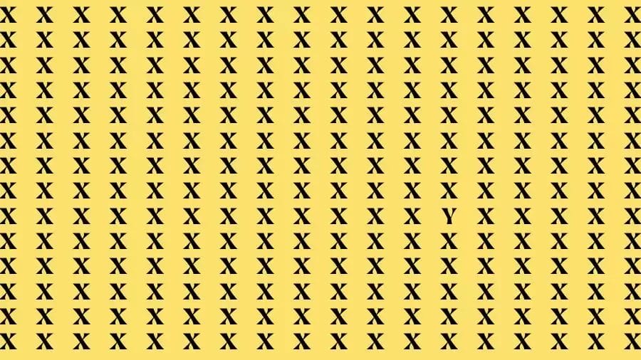 Optical Illusion Brain Test: If you have Eagle Eyes Find the Letter Y in 15 Secs