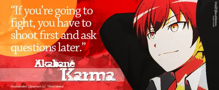 những câu nói hay của karma akabane những câu nói hay của karma akabane