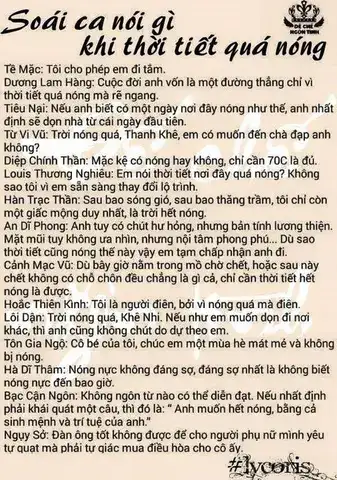 những câu nói của soái ca