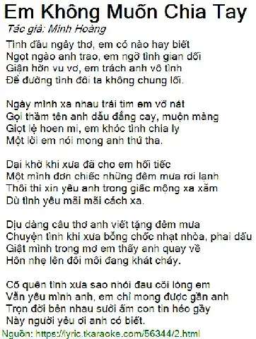 một câu nói em muốn chia tay một câu nói em muốn chia tay