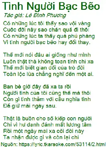 những câu nói về tình người bạc bẽo