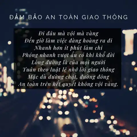 câu nói tuyên truyền về an toàn giao thông
