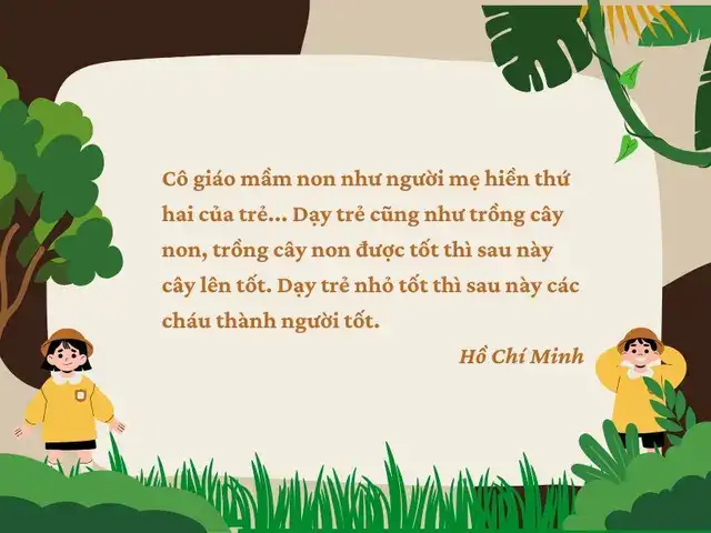 những câu nói hay về giáo viên mầm non