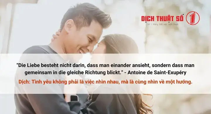 câu nói lãng mạn tiếng đức