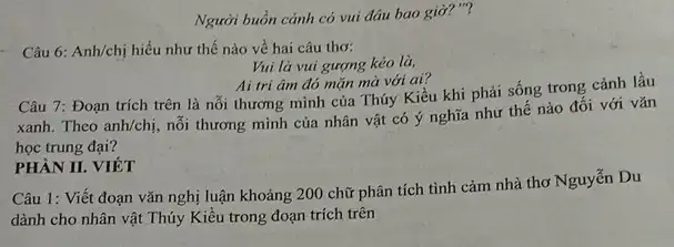 câu nói người buồn cảnh có vui đâu bao giờ câu nói người buồn cảnh có vui đâu bao giờ