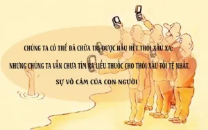 câu nói về bệnh vô cảm