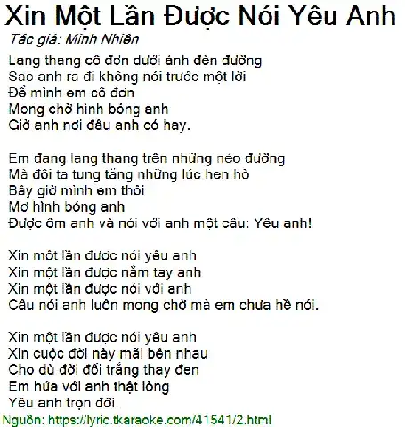 hãy cho em xin một câu nói hãy cho em xin một câu nói