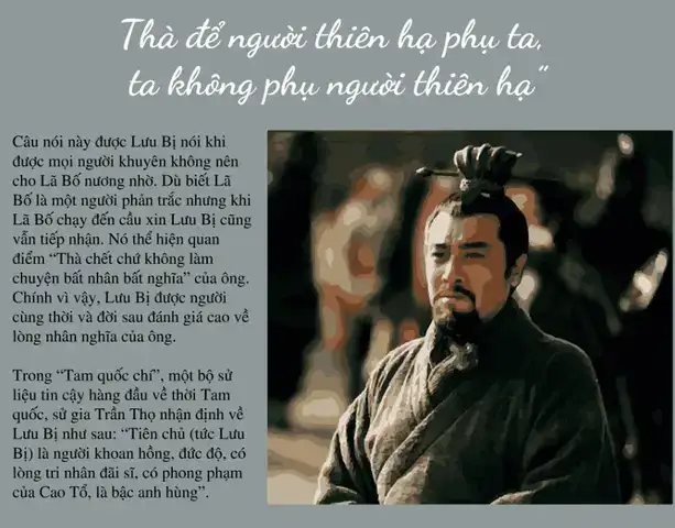 câu nói nổi tiếng của lưu bị câu nói nổi tiếng của lưu bị