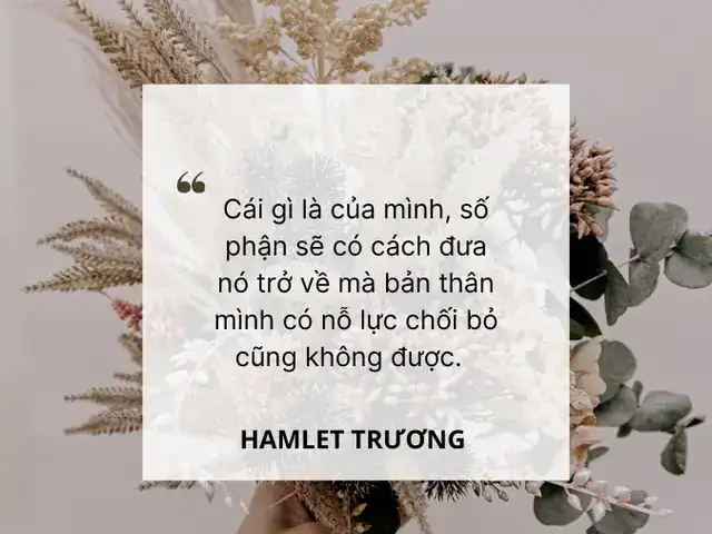 những câu nói hay của hamlet trương