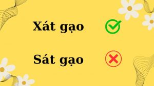 Xát gạo hay sát gạo