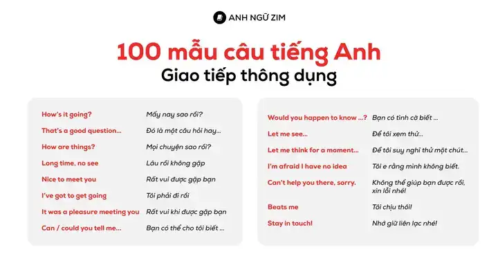 100 câu nói tiếng anh thông dụng 100 câu nói tiếng anh thông dụng