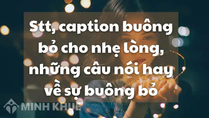 câu nói buông bỏ câu nói buông bỏ