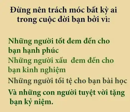 những câu nói trách móc bản thân những câu nói trách móc bản thân