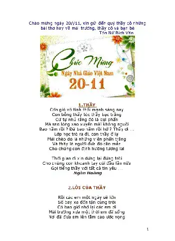 những câu nói hay về thầy cô và mái trường những câu nói hay về thầy cô và mái trường