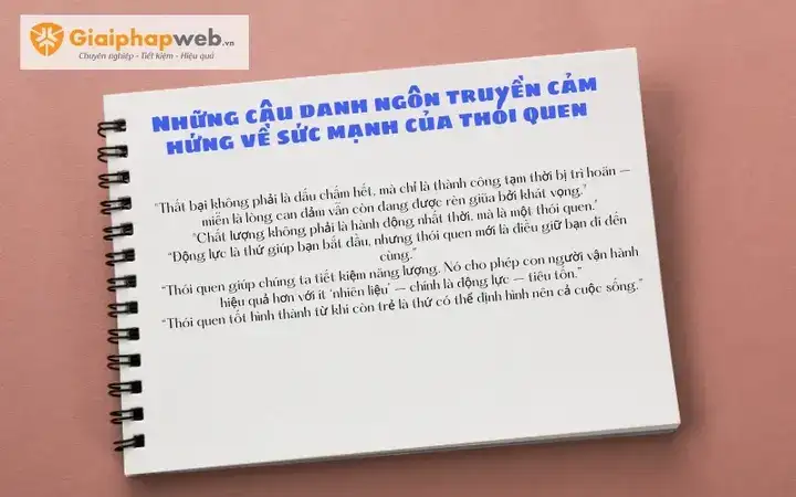 những câu nói hay về thói quen tốt những câu nói hay về thói quen tốt