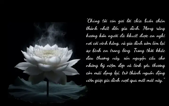 câu nói chia buồn