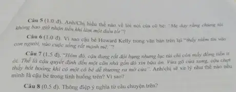 anh chị hiểu thế nào về câu nói anh chị hiểu thế nào về câu nói