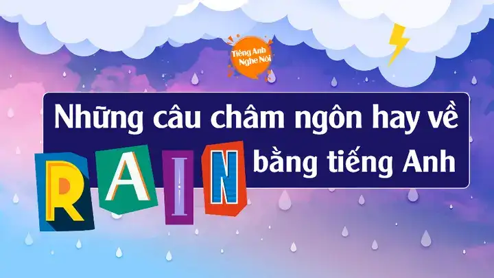 những câu nói hay về mưa bằng tiếng anh