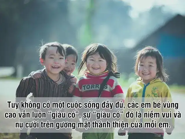 câu nói hay về trẻ em vùng cao