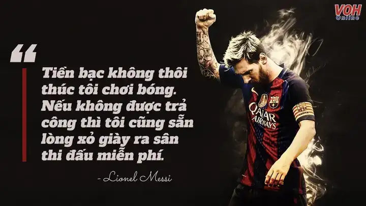 những câu nói của messi