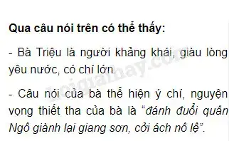 câu nói nổi tiếng của bà triệu câu nói nổi tiếng của bà triệu