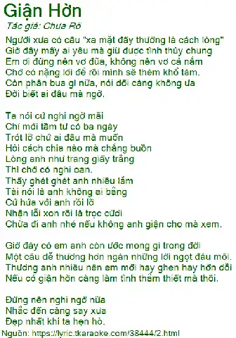 những câu nói giận hờn dễ thương
