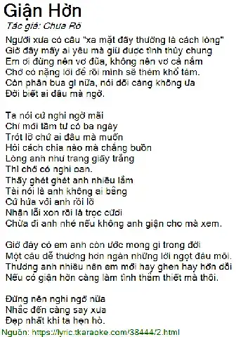 những câu nói giận hờn dễ thương