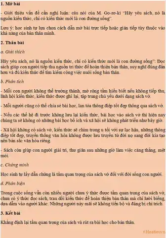 nghị luận câu nói hãy yêu sách nghị luận câu nói hãy yêu sách