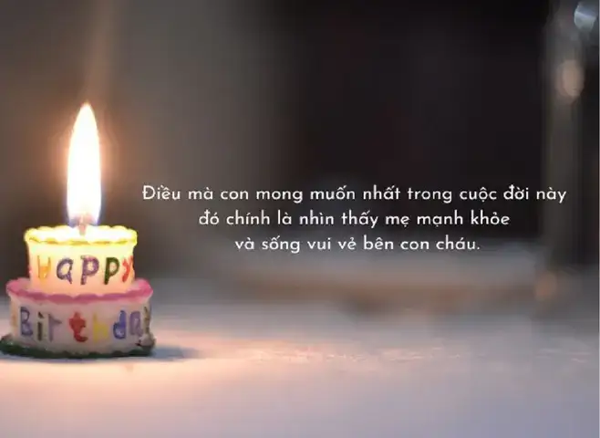câu nói hay chúc mừng sinh nhật mẹ