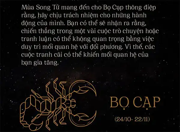 câu nói hay về cung bọ cạp câu nói hay về cung bọ cạp