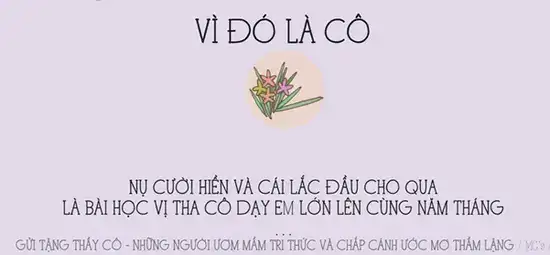 những câu nói hay về tình cô trò