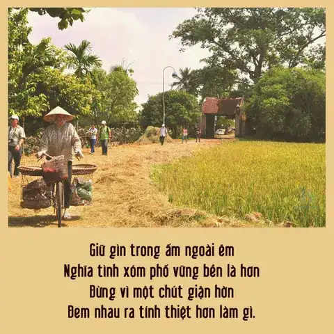 những câu nói hay về tình làng nghĩa xóm