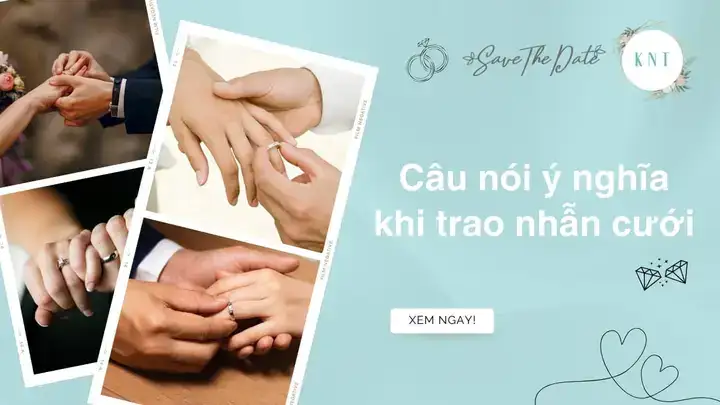 câu nói khi trao nhẫn cưới