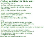 những câu nói khó hiểu về tình yêu