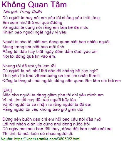 những câu nói không quan tâm những câu nói không quan tâm
