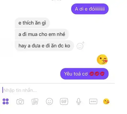 những câu nói nhõng nhẽo với người yêu