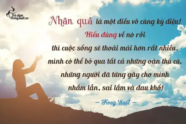câu nói hay về luật nhân quả trong tình yêu